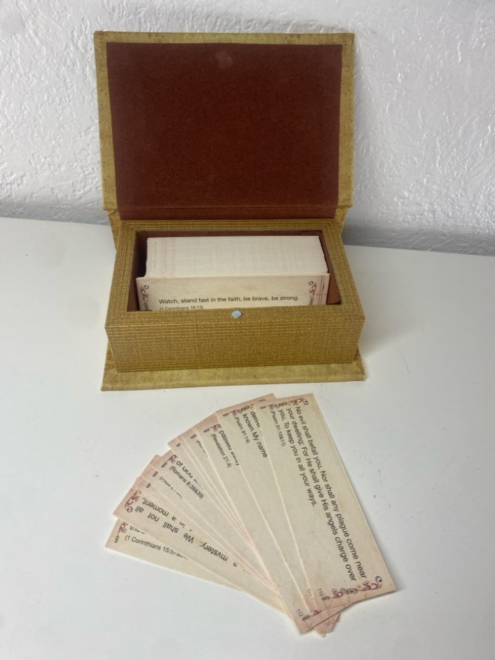 God's Promises For You Scripture Cards Wooden Box Jerusalem Prayer Team